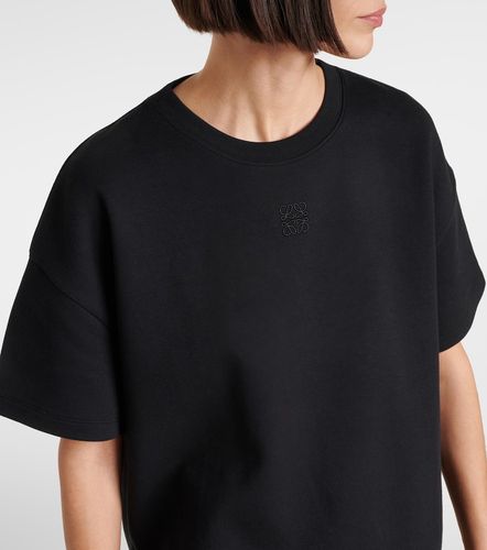 T-shirt asymétrique en coton mélangé - Loewe - Modalova