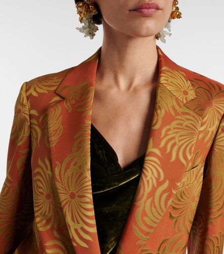 Blazer en jacquard à fleurs - Dries Van Noten - Modalova