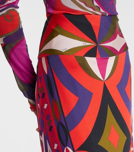 Jupe longue imprimée en satin - Pucci - Modalova