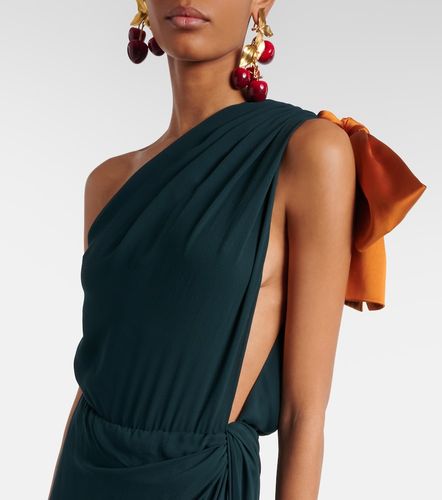 Robe longue en mousseline de soie - Saint Laurent - Modalova