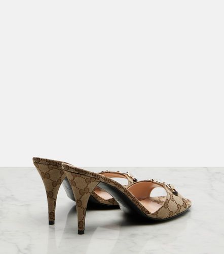 Mules Erin Horsebit en toile GG Canvas - Gucci - Modalova