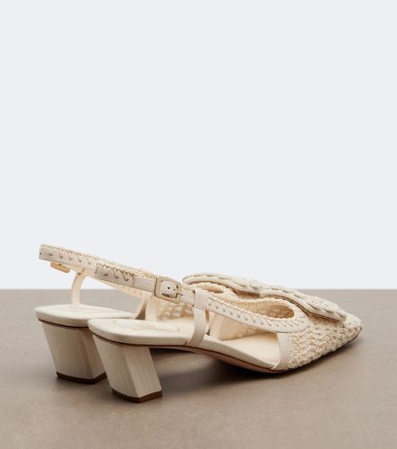Sandales slingback Belle Vivier en crochet et cuir - Roger Vivier - Modalova