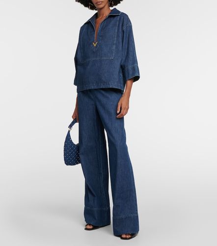 Jean ample à taille haute - Valentino - Modalova