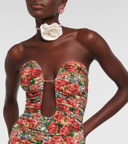 Robe froncée à imprimé floral - Magda Butrym - Modalova
