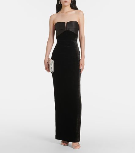 Robe longue bustier en velours - Roland Mouret - Modalova