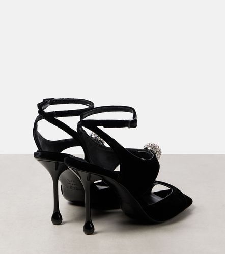 Sandales Orb 95 en velours à cristaux - Jimmy Choo - Modalova