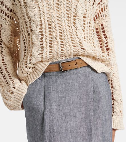 Brunello Cucinelli Ceinture en daim - Brunello Cucinelli - Modalova