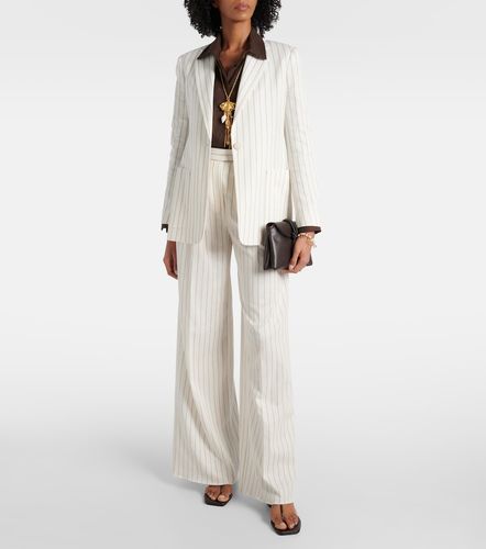 Blazer Jadi rayé en coton et lin - Max Mara - Modalova