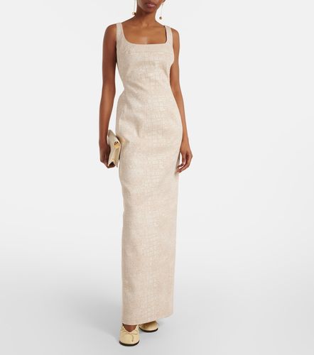 Robe longue De-Nîmes en coton effet croco - Jacquemus - Modalova