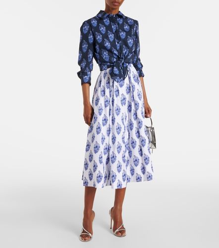 Jupe midi en coton mélangé - Carolina Herrera - Modalova