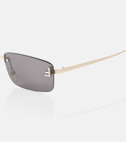 Lunettes de soleil First Crystal rectangulaires - Fendi - Modalova