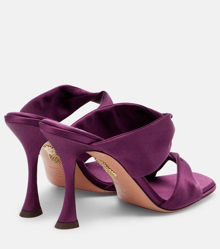 Aquazzura Mules Twist 95 en satin - Aquazzura - Modalova
