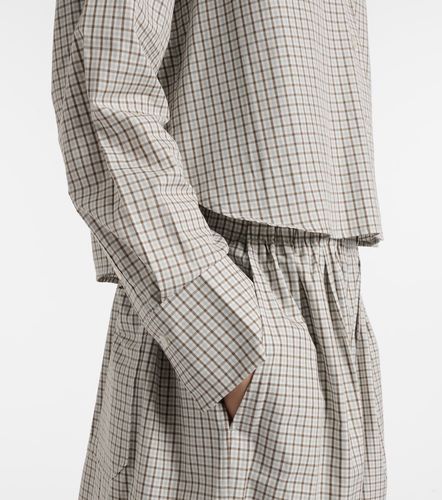 Chemise White Label Olive raccourcie en coton à carreaux - Proenza Schouler - Modalova