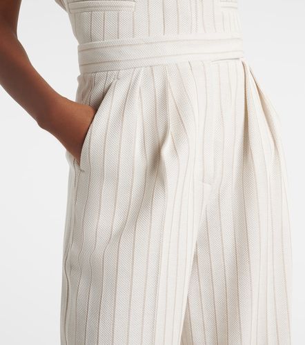 Pantalon ample Osso rayé en coton - Max Mara - Modalova