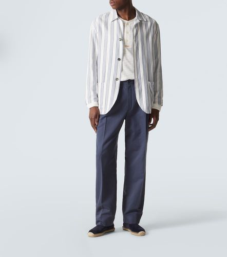Pantalon droit en lin et coton - Brioni - Modalova