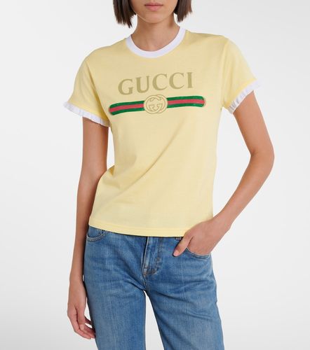 Gucci T-shirt en coton à logo - Gucci - Modalova
