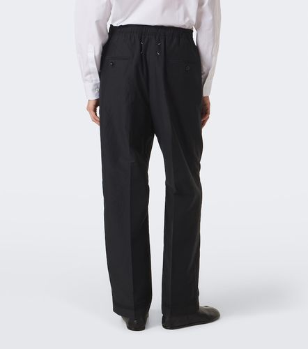 Pantalon droit en coton et soie mélangés - Maison Margiela - Modalova