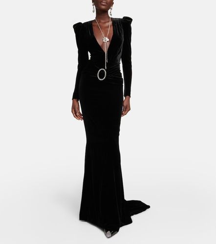 Robe longue en velours - Alessandra Rich - Modalova