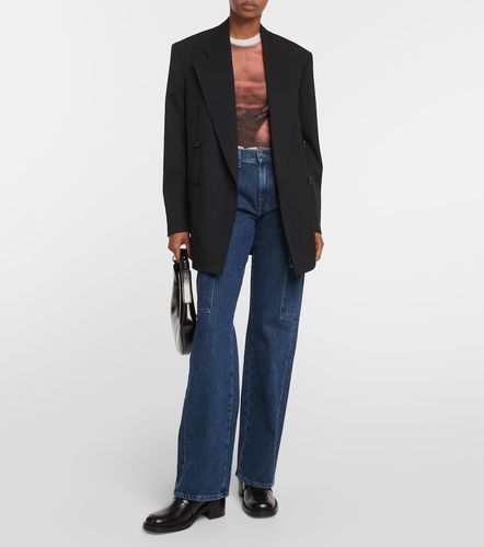 Jean droit Tess Cargo à taille haute - 7 For All Mankind - Modalova