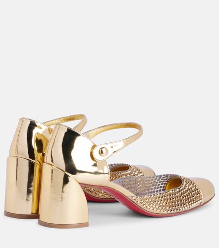 Escarpins Miss MJ Strass en cuir métallisé et PVC - Christian Louboutin - Modalova