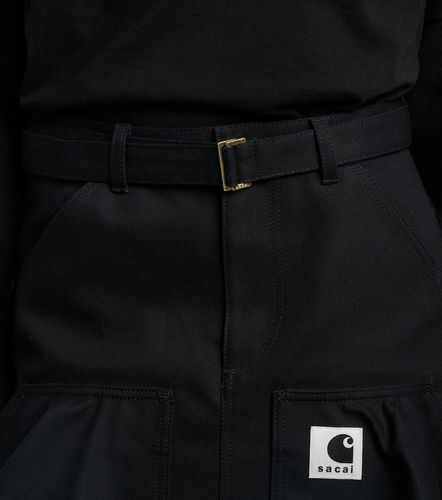 X Carhartt – Mini-jupe en toile de coton - Sacai - Modalova