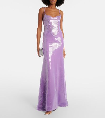 David Koma Robe longue à sequins - David Koma - Modalova
