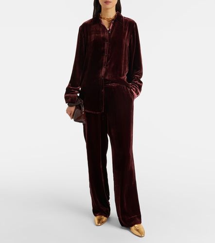 Pantalon de pyjama London en velours - Asceno - Modalova