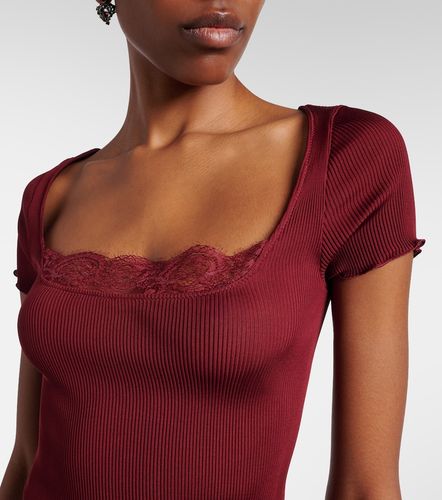 Saint Laurent Top en satin de soie - Saint Laurent - Modalova