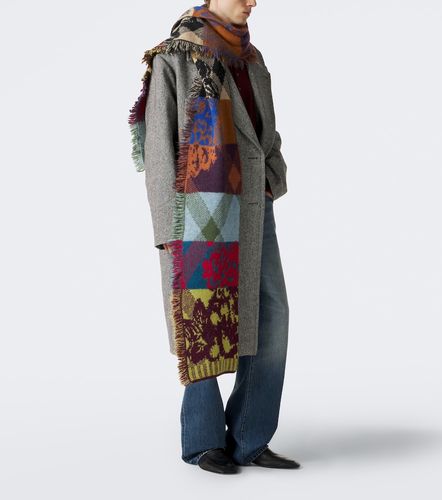 Écharpe en laine mélangée à motif jacquard - Dries Van Noten - Modalova