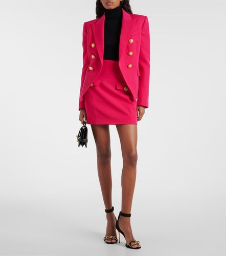 Balmain Mini-jupe en laine vierge - Balmain - Modalova