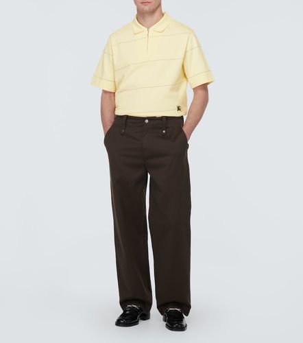 Polo EKD en coton à rayures - Burberry - Modalova