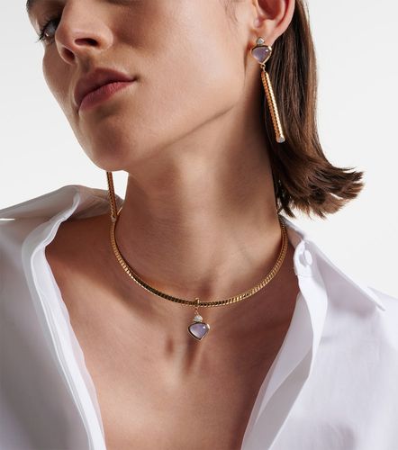 Collier Trisolina en or 18 ct, calcédoine et diamants - Marina B - Modalova