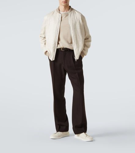Zegna Veste bomber en lin - Zegna - Modalova
