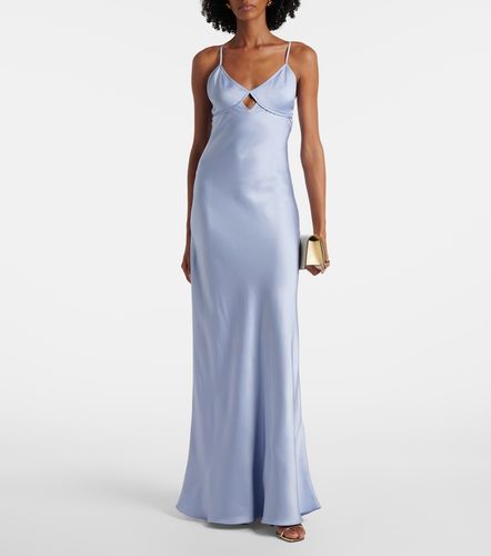 Robe longue en satin - Victoria Beckham - Modalova