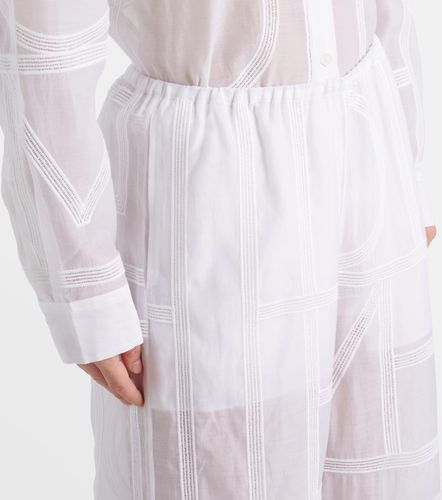 Pantalon ample en coton et soie - Toteme - Modalova