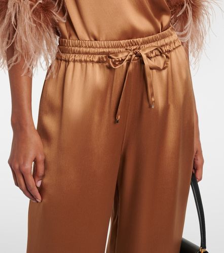Pantalon ample en satin de soie - Dolce&Gabbana - Modalova
