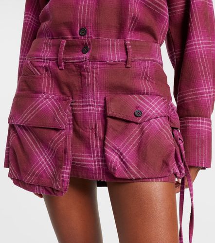 Mini-jupe Fay en coton et laine mélangés - The Attico - Modalova