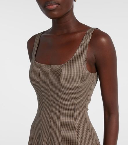 Staud Robe midi Wells à carreaux - Staud - Modalova