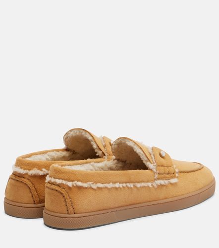 Slip-on Chambeliboat en daim et shearling - Christian Louboutin - Modalova