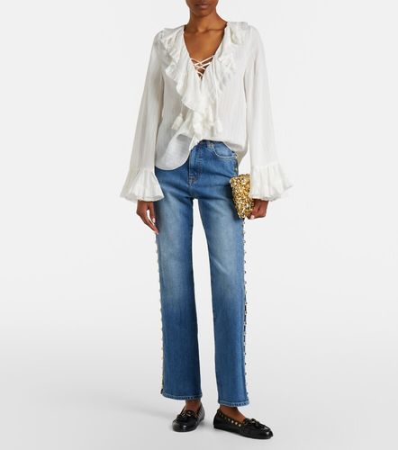 Jean straight Amelia à ornements - Simkhai - Modalova
