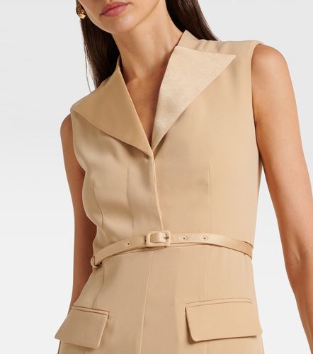 Robe midi en crêpe satin à ceinture - Roland Mouret - Modalova