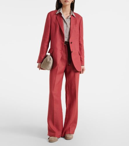 Pantalon ample en chanvre et lin - Brunello Cucinelli - Modalova