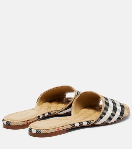 Mules Sloane Check - Burberry - Modalova
