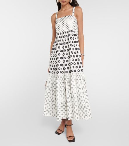 Robe midi imprimée en coton mélangé - Tory Burch - Modalova