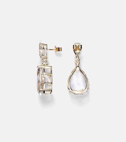 Boucles d'oreilles Sophia en or 14 ct, diamants et topaze - Mateo - Modalova