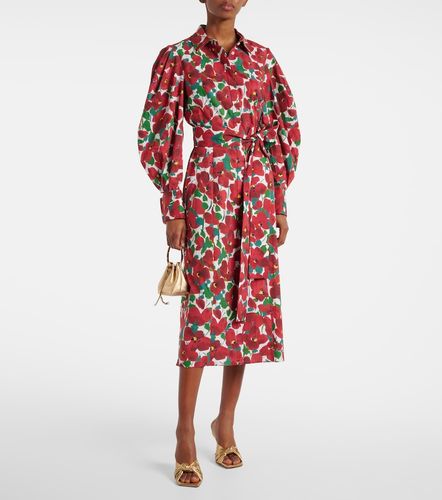 Robe chemise en coton mélangé à fleurs - Carolina Herrera - Modalova