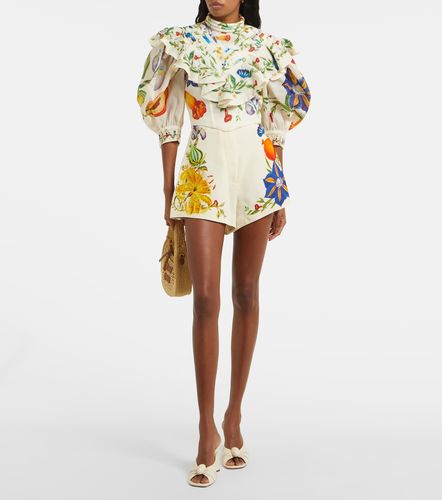 Alémais Short Flores à taille haute et fleurs - Alemais - Modalova