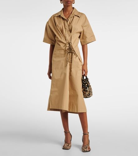 Robe portefeuille en coton - Dries Van Noten - Modalova