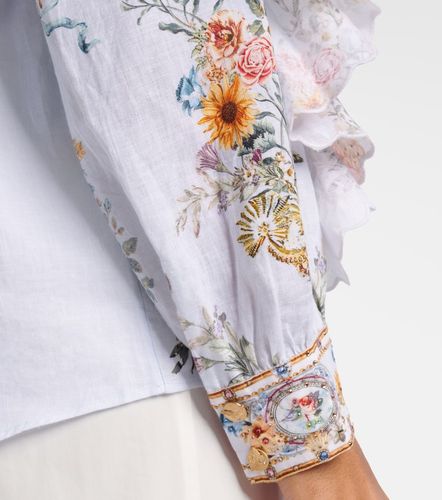Camilla Chemise en lin à fleurs - Camilla - Modalova