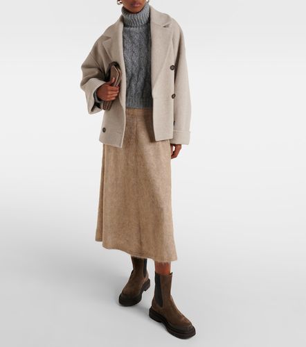 Pull à col roulé en laine et mohair - Brunello Cucinelli - Modalova